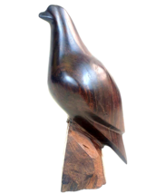 8&quot; Ironwood Hand Made Eagle Hawk Bird of Prey Figure Abstract/Minimalist Wooden - £39.55 GBP