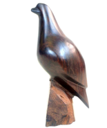 8&quot; Ironwood Hand Made Eagle Hawk Bird of Prey Figure Abstract/Minimalist... - $935.17 MXN