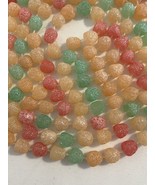 HARD CANDY SUGAR COATED FROSTED GUMDROP GUM BALL HOLIDAY TREE GARLAND 16&#39; - $731.22 MXN