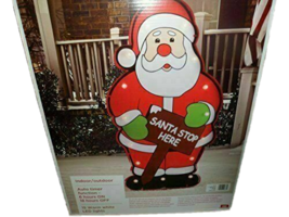 Holiday Time Battery Operated 36&quot; Tall Led Santa Marquee - £76.87 GBP