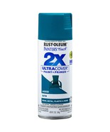 Rust-Oleum Painter&#39;s Touch Ultra Cover 2X Spray Paint 12oz-Satin Lagoon - £28.82 GBP