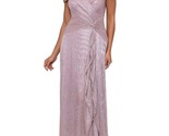 XSCAPE Womens Pink Twist Front Lined Cap Sleeve Formal Gown Dress Plus 20W - £74.73 GBP