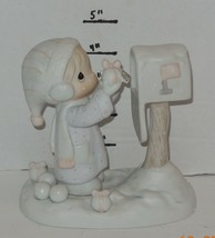 1984 Precious Moments Enesco I&#39;m Sending You A White Christmas #E-2829 - $50.40