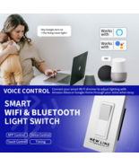 WiFi Bluetooth Smart Light Switch Voice &amp; APP Control Compatible Alexa &amp;... - $41.80 CAD