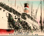 Vtg Cartolina 1910s Giappone Nagasaki Goaling Nave a Vapore Steamer A Po... - $71.68