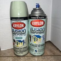 Krylon Fusion For Plastic Gloss 12 Oz Each Lot Of 2 Honeydew Spray Paint - $59.39