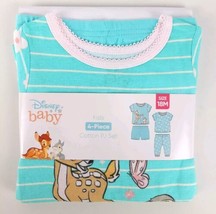 Disney Bambi Kids 4 Piece Cotton Pajama Set 18M New - £9.45 GBP