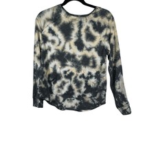 No Boundaries Womens S Black and Gray Long Sleeve Tie Dye T-Shirt with P... - £8.32 GBP