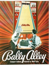 Bally Alley Arcade Game FLYER Original Wall Style Bally Lane Vintage 1974 - $52.25