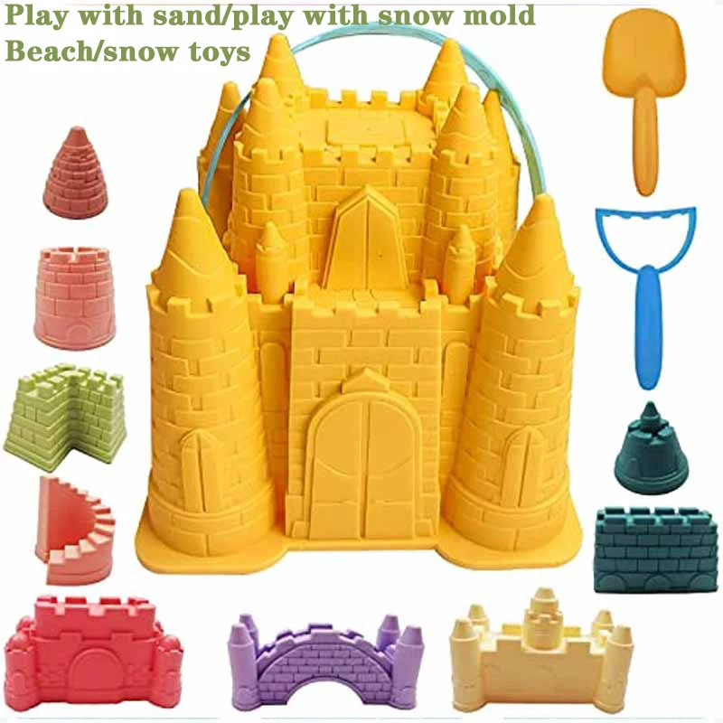 2023 New Beach Sand Toys Set Creative Children&#39;s Pyramid Castle Sand Mold Fun - £16.74 GBP+