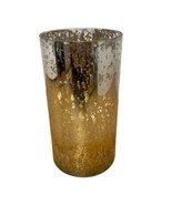 Midwest-CBK Glass Gold and Silver Waxless Candle NOB - $18.55