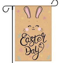 1pc 12 x18in Novelty Decorative Easter Rabbit Garden Flag, Outdoor Bunny Easter - £1.93 GBP