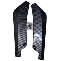 2x Carbon Fiber Rear Bumper Diffuser Universal Car Side Fender Skirt Lip - $21.77