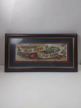Home Interiors God Bless Our Home Framed Print Homco Picture Charles Humphrey - £20.18 GBP