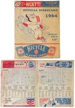 1964 Cincinnati Reds Vintage Official Score Card Crosley Field Vs HoustonColt .4 - £31.41 GBP