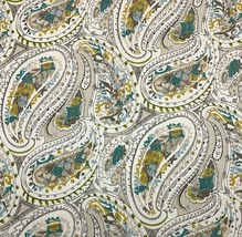 RICHLOOM FRANZ SHORE LARGE PAISLEY GRAY FLORAL MULTIPURPOSE FABRIC BY YA... - £9.15 GBP