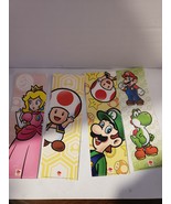 Club Nintendo Professional Bookmarks Princess Peach Mario Yoshi Toad Luigi - $34.19 CAD