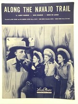 1945 &quot;Along The Navajo Trail&quot; Bing Crosby and The Andrews Sisters Sheet Music  - £8.71 GBP