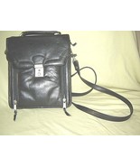Vintage Medium Black Leather Travel Purse/Shoulder Strap - €17,07 EUR