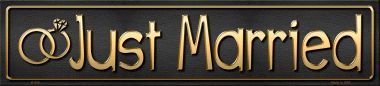 Just Married Metal Novelty Street Sign