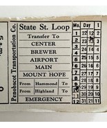 Railway Transfer Tickets Maine Penobscot Transportation State Street Loo... - $19.99