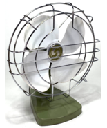 Superior Electric Oscillating 10&quot; Fan Avocado Green 1070 Vintage 60s TESTED - €59,96 EUR