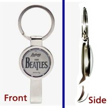The Beatles Drum Kit Pennant or Keychain silver tone secret bottle opener - £10.51 GBP