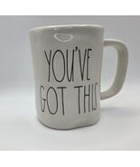 Rae Dunn 'You Got This' Coffee Tea Mug Cup 16 oz. Big Letters Cream Farm... - $8.71