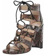 NEW VINCE CAMUTO BROWN LEATHER PUMPS SANDALS SIZE 7.5 M SIZE 8.5 M $138 - £54.28 GBP