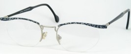 Vintage Tlh Mod N600 Y 4 Silver /DARK Grey /BLACK Eyeglasses 47-17-150mm Germany - $181.67