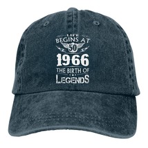 Life Begins At 50 - 1966 The Birth Of Legends Baseball Cap Men 50 Years Old Born - £84.08 GBP