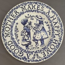 A Good Mother Makes A Happy Home Crownford China Co Norma Sherman England Plate - £3.99 GBP