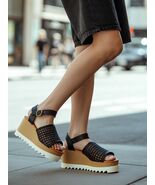 Women Sandals Universal Thread Women&#39;s Alba Platform Heels Sandals Size ... - $19.79