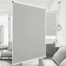 Roller Shades Blackout 100% 37&quot;x75&quot; Sun Blocking Thermal Insulated (Ligh... - $24.18