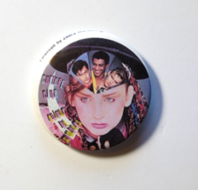 Culture Club Boy George 1984 Pin Badge Button Pinback Vintage Original Zebra - £12.33 GBP
