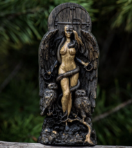 Lilith, Ishtar, Inanna, Wood carved Astaroth statue - £71.12 GBP