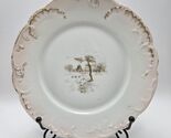 Haviland &amp; Co 8" Lunch Salad Plate Country Scene Field Tree 1888-1896 - $26.73