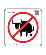 No Bull Sh!t - Hard Hat Printed Sticker (size: 3&quot; color: W/R/B) - €3,39 EUR