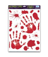 Gothic Horror Prop Dexter Psycho BLOODY HAND PRINTS CLINGS Halloween Dec... - £3.05 GBP