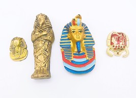 Set of 4 Scarab Sarcophagus Fridge Egyptian Souvenir Home Decoration Mag... - $90.00