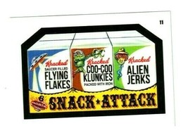2020 Mars Attacks Wacky Packages Series 3 &quot;SNACK~ATTACK&quot; #11 Sticker Card. - £2.39 GBP