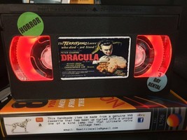 Retro VHS Lamp,Dracula,Night Light!Amazing Gift Idea For Any Movie Fan,M... - £14.86 GBP