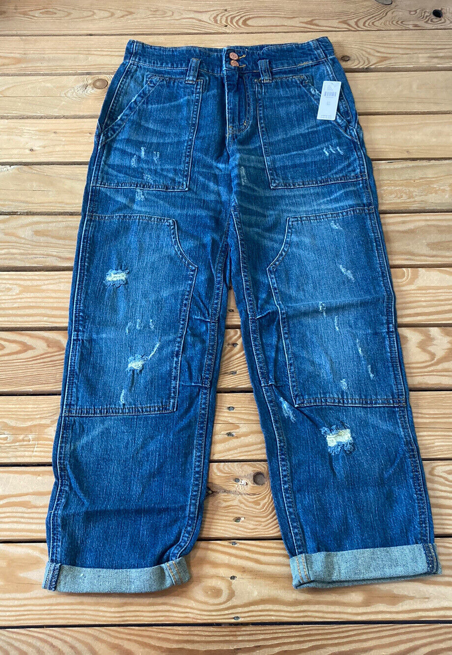 Primary image for anthropologie pilcro NWT $138 women’s roll cuff jeans Size 26 blue i7
