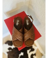 GOLO Criss Slingback Leather Sandal, Brown, Italian Leather, Size 7.5, NWT - $170.96 CAD
