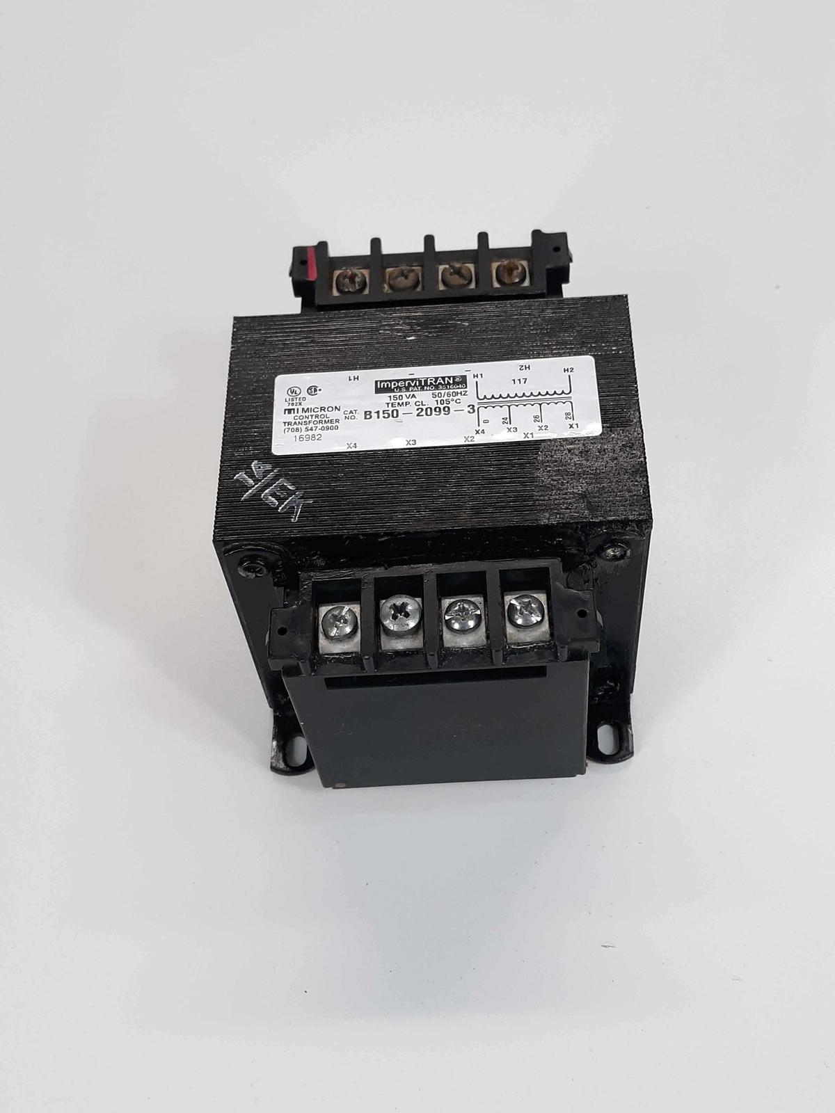 Impervitran B150-2099-3 Micron Control Transfomer 120V 150VA 50/60Hz  - $35.00