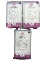 3 pk Daily Concepts Daily Stretch Wash Cloth WHITE Organic Vegan Biodegr... - $25.62