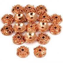 Bali Bead Caps Copper Plated 10mm 15 Grams 18Pcs Approx. - £5.29 GBP