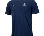 Nike PSG Club Essential Tee Men&#39;s Soccer T-Shirts Casual Top Asia-Fit FV... - £48.52 GBP