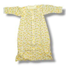 Vintage Carter&#39;s Baby Toddler Sleep Sack Gown Yellow Grows To 3T Bunny S... - £17.25 GBP