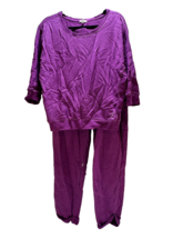 Juicy Couture Matching Set Purple XL Pants Sweatshirt Cinched Y2K - £68.57 GBP